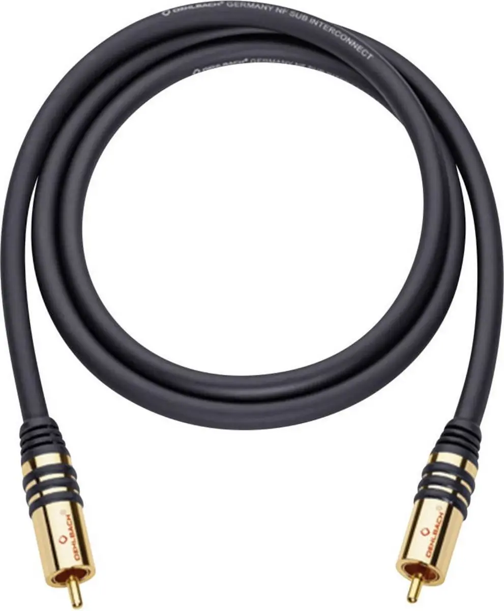 Oehlbach NF Sub Cinch Audio Kabel 1.00m - Zwart