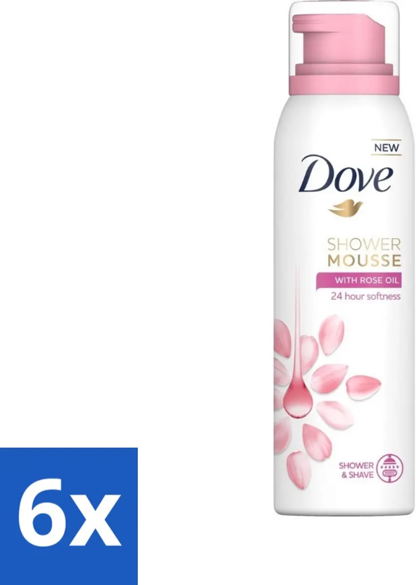 Dove Shower Foam Rose Oil 200ml