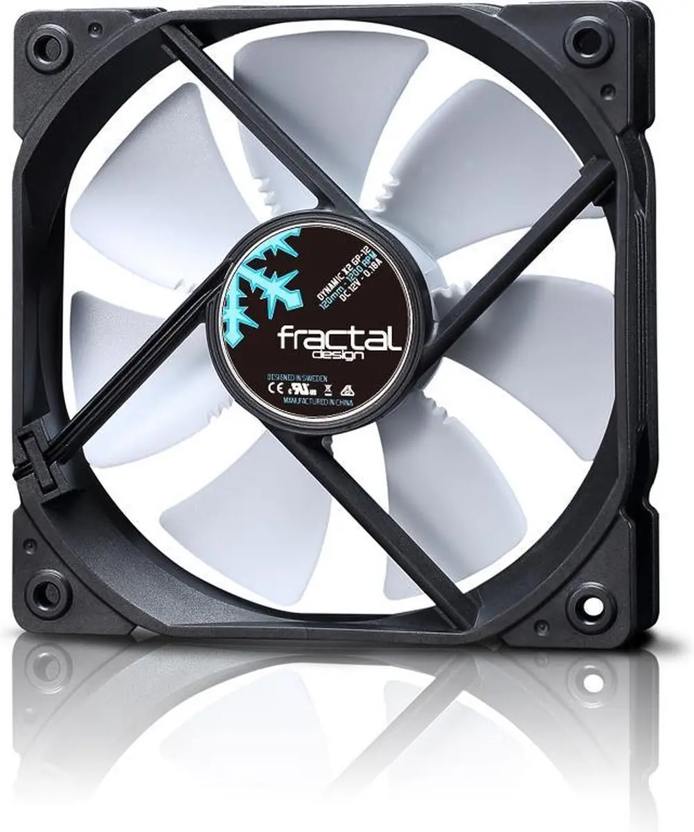 Fractal Design Dynamic X2 GP-12 PWM Ventilator - Zwart/Wit