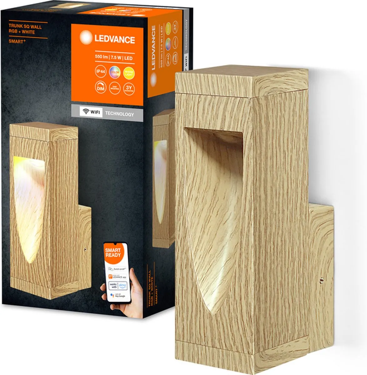 LEDVANCE SMART+ Outdoor Wandlamp 7,5W 600lm - Wit