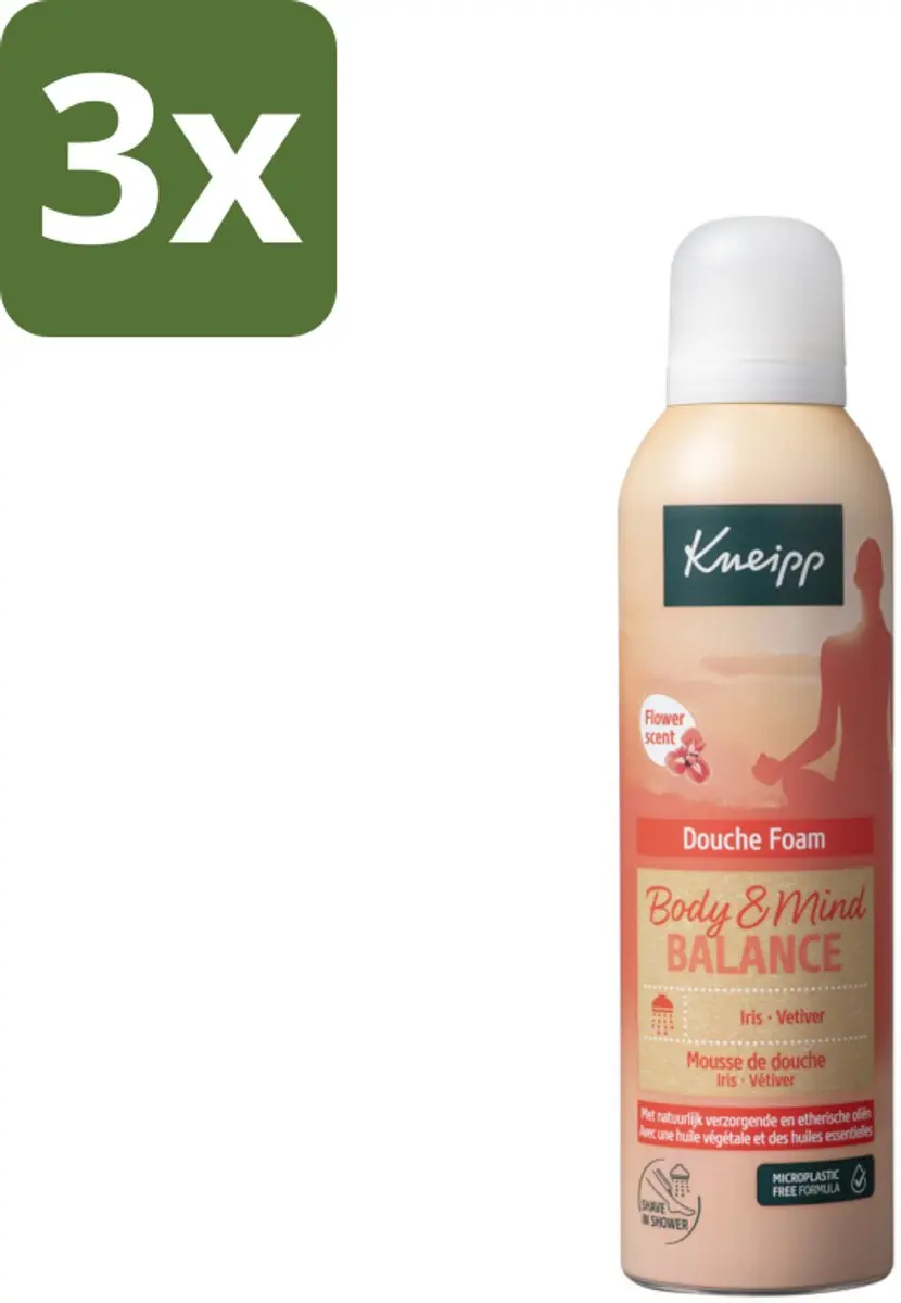 Kneipp Douche Schuim Body & Mind Balance Iris & Vetiver 200ml