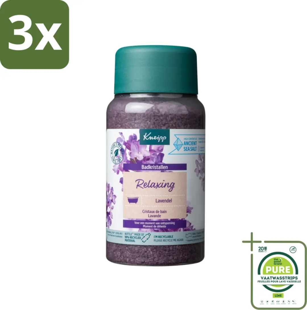 Kneipp Badkristallen Lavendel 1800g (3x600g)