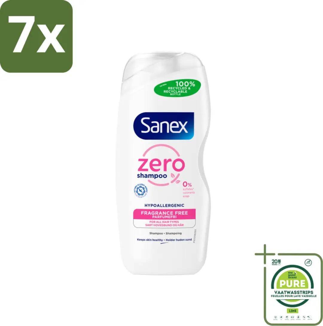 Sanex Zero% Shampoo Normaal Haar 1750ml