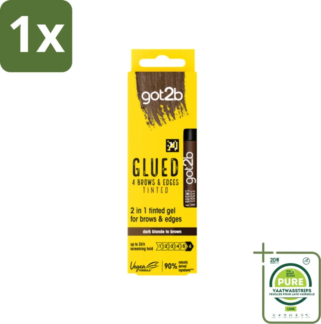 Got2B 2-in-1 Gel Brows & Edges Donkerbruin 16ml