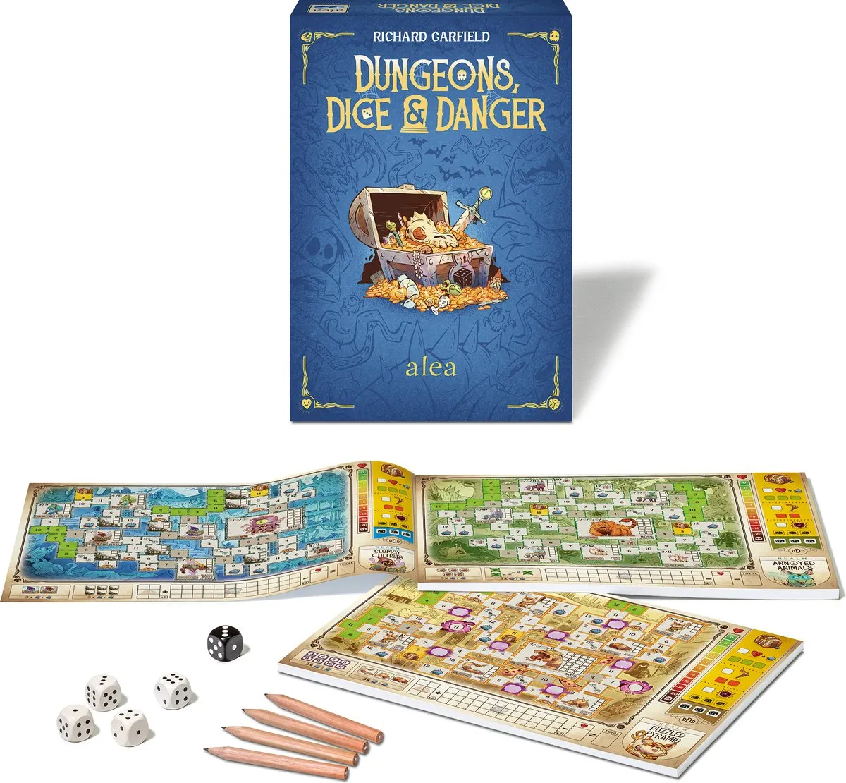 Ravensburger Dungeons Dice and Danger Bordspel - 200 Sheets - Multikleur