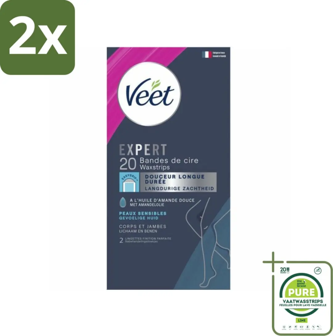 Veet Expert Koude Waxstrips Benen Sensitive
