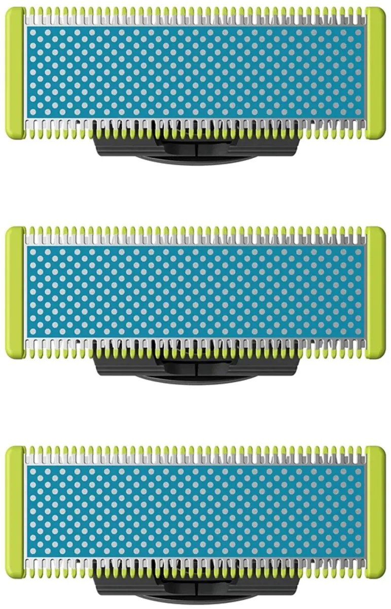 Philips OneBlade Vervangmesjes QP235/50 - 3 Stuks - Blauw/ Groen