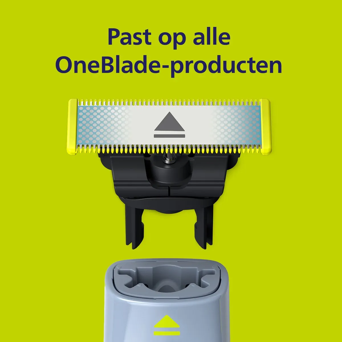 Philips OneBlade Vervangmesjes QP235/50 - 3 Stuks - Blauw/ Groen - afbeelding 6 van 6