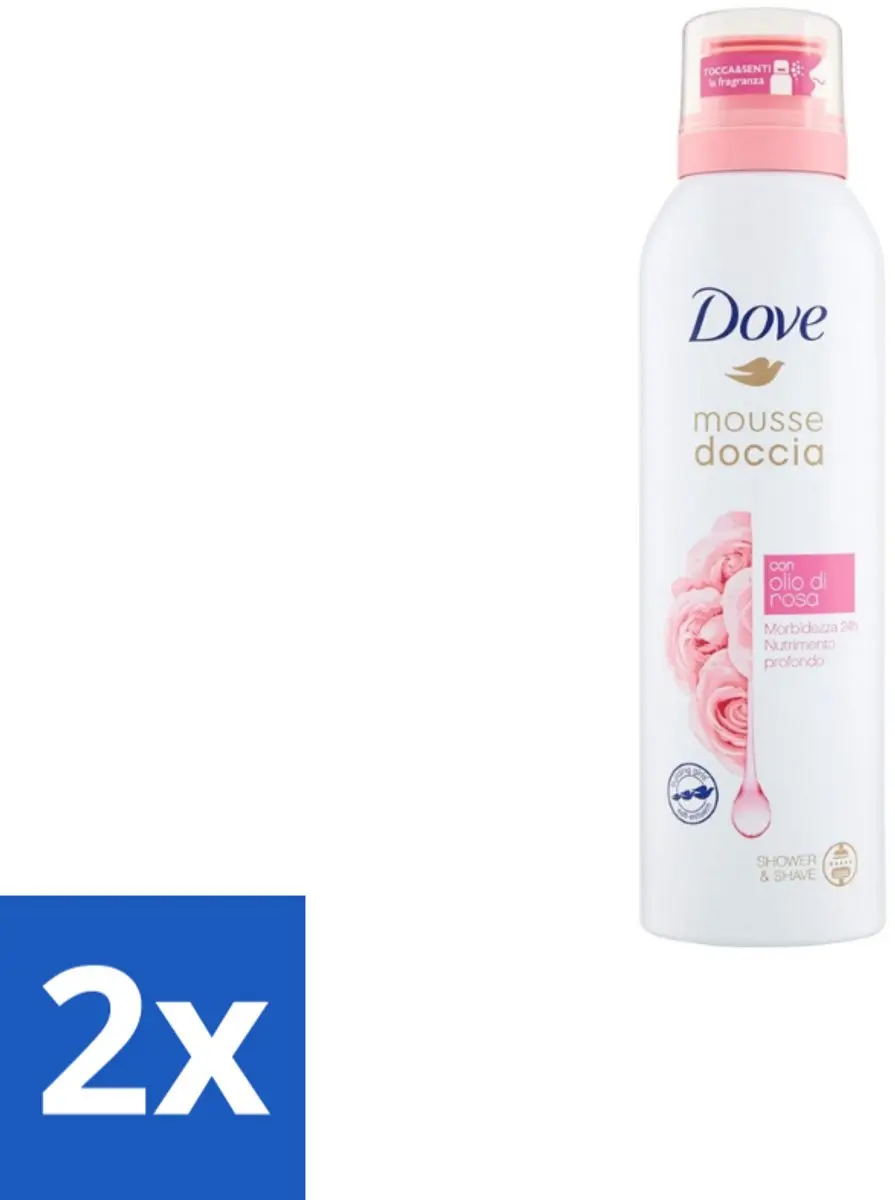 Dove Shower Foam Rose Oil 200ml
