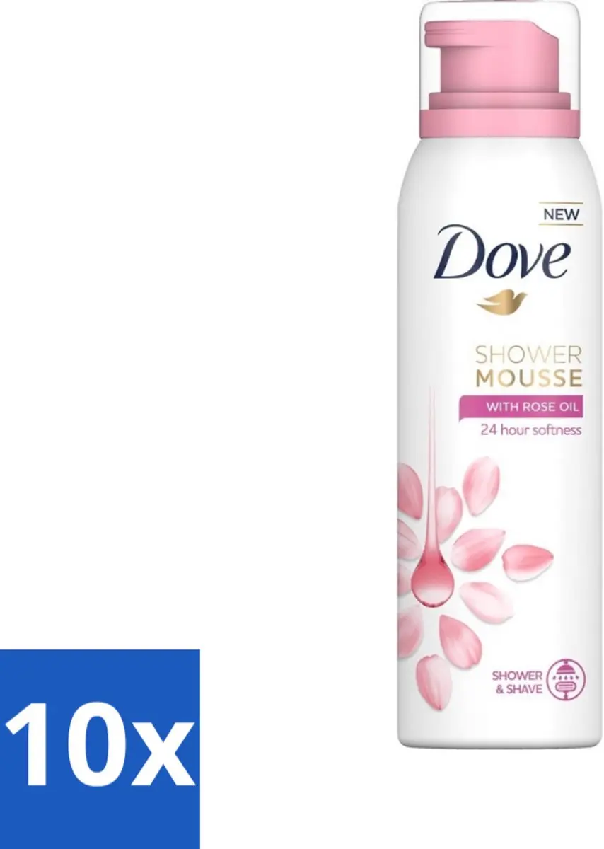 Dove Rose Oil Douche Mousse 225ml