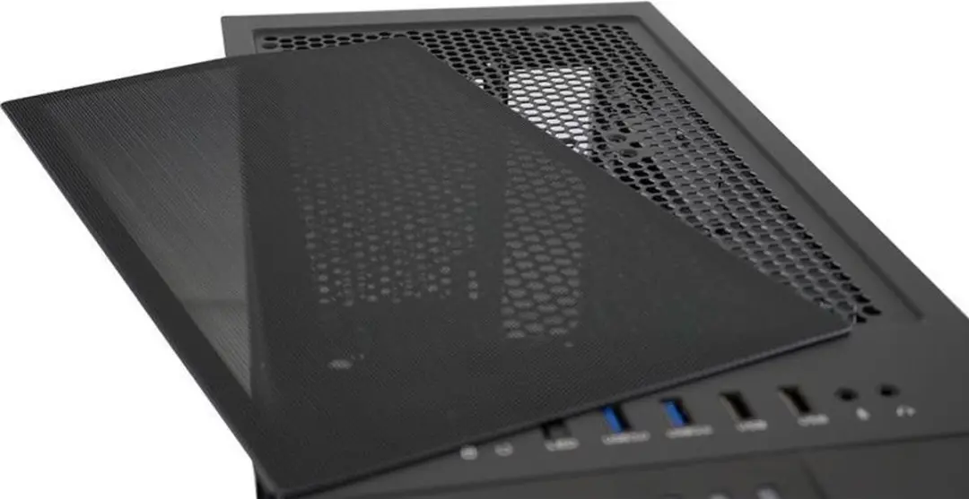 LC Power Skyscraper Midi Tower ATX Behuizing - RGB Glas - Zwart