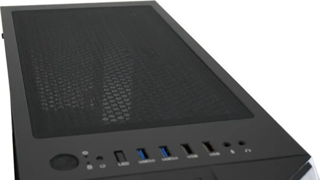 LC Power Skyscraper Midi Tower ATX Behuizing - RGB Glas - Zwart