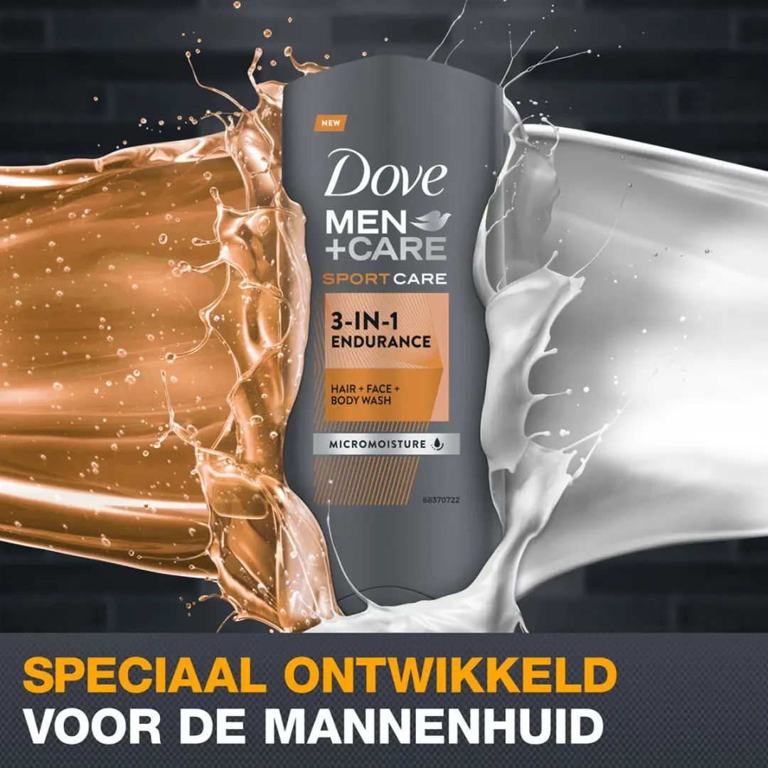 Dove Men+Care 3-in-1 Douchegel Sport 250ml - 20 Stuks