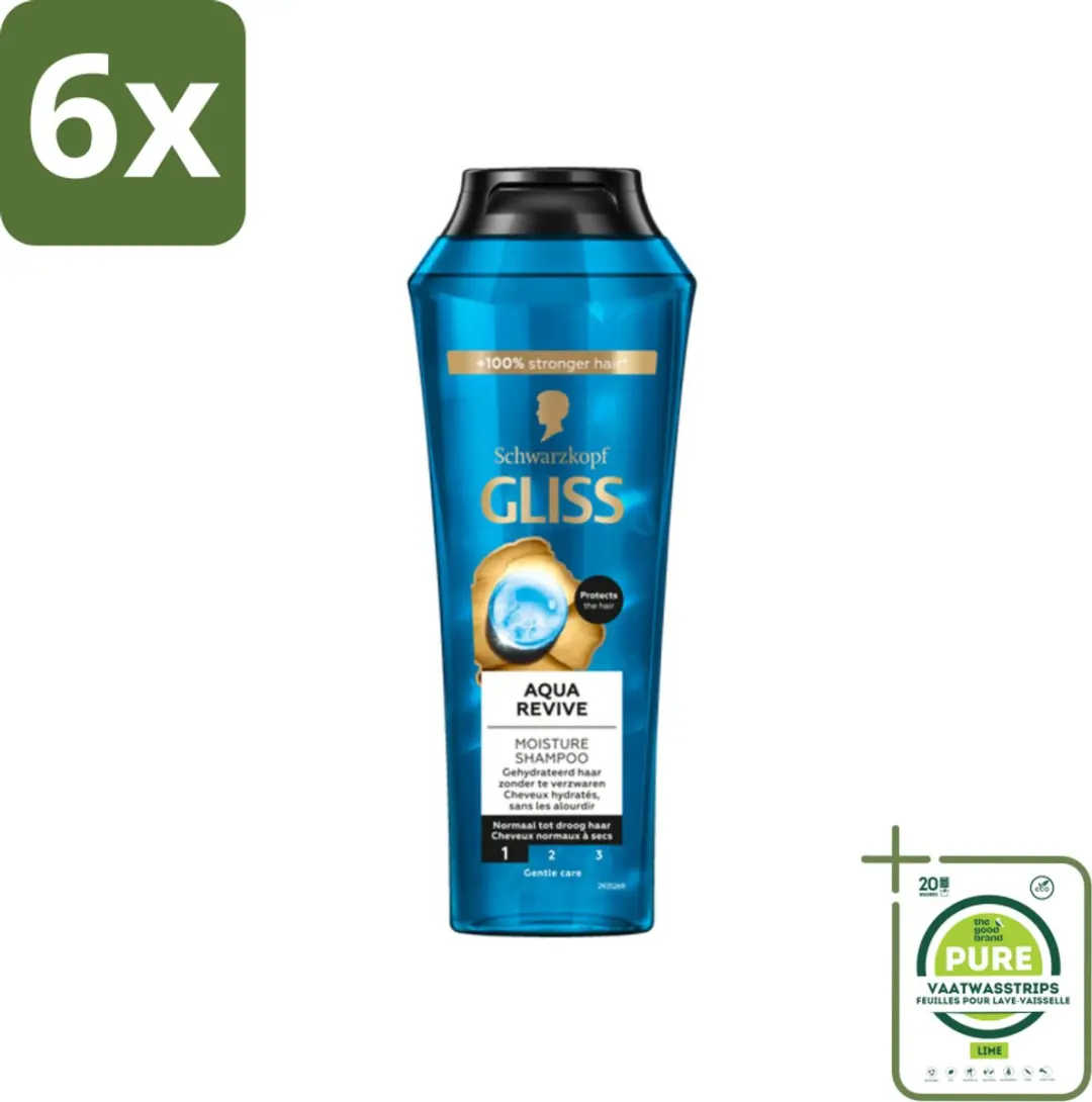 Schwarzkopf Gliss Kur Aqua Revive Hydraterende Shampoo 250ml