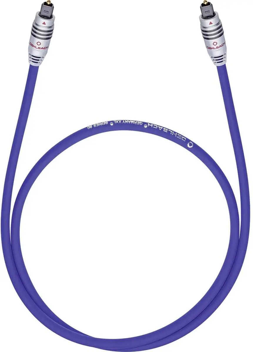 Oehlbach 1380 Glasvezelkabel Toslink 0,5m - Blauw