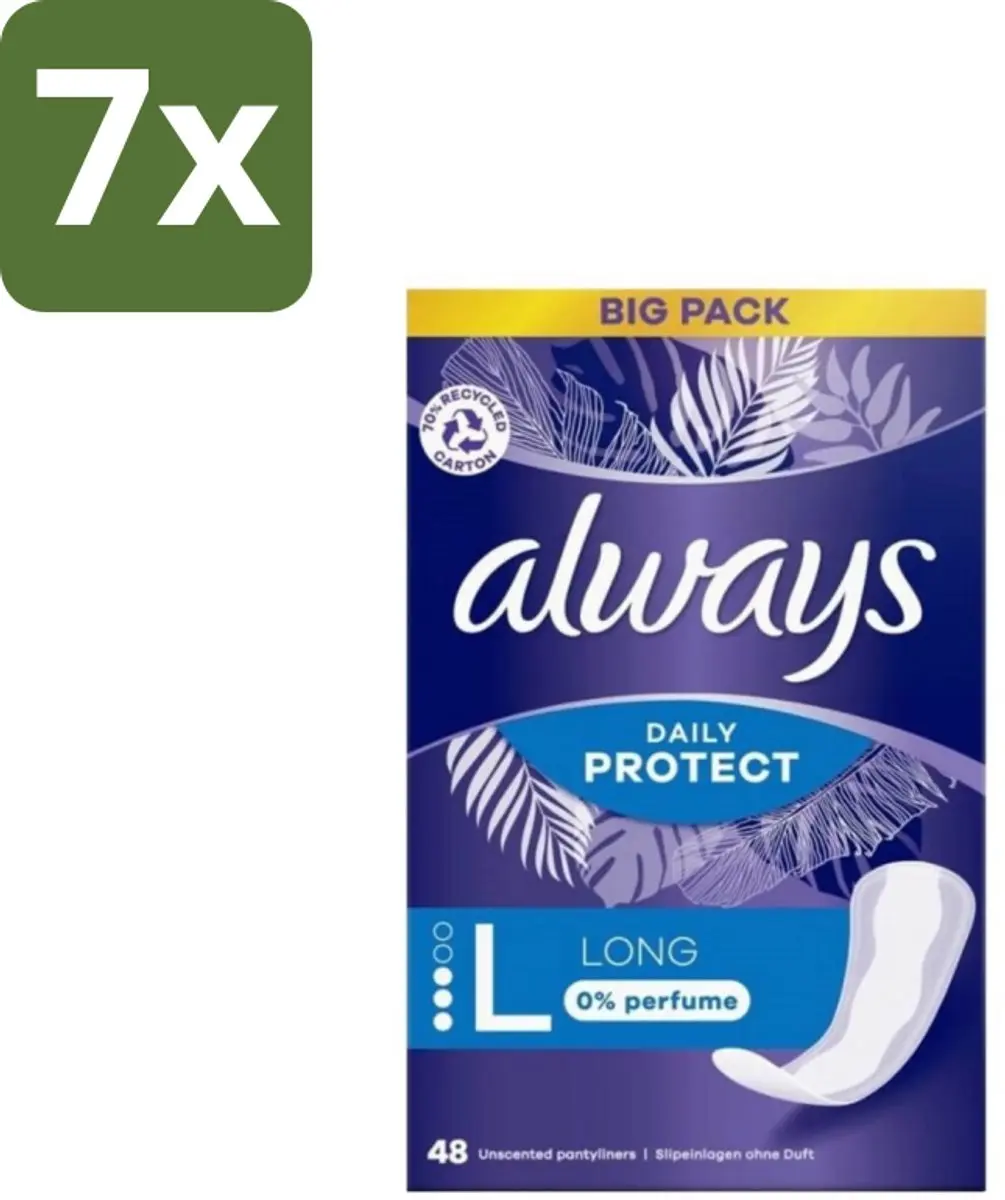 Always Inlegkruisjes Long 0% Parfum