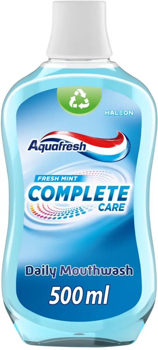 Aquafresh Complete Care Mondwater Fresh Mint 1000ml - 2 Stuks