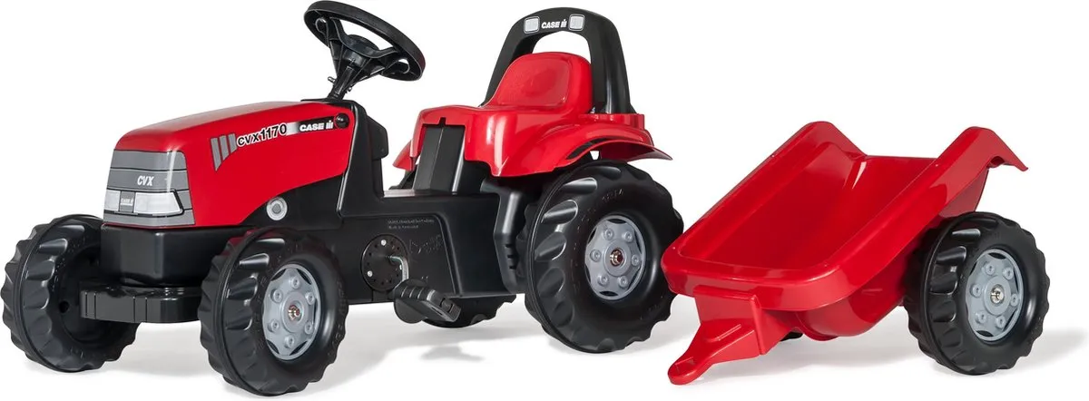 Rolly Toys rollyKid Case CVX Traptractor met Aanhanger 176077