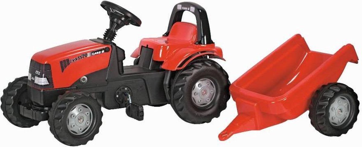 Rolly Toys rollyKid Case CVX - Traptractor met Aanhanger
