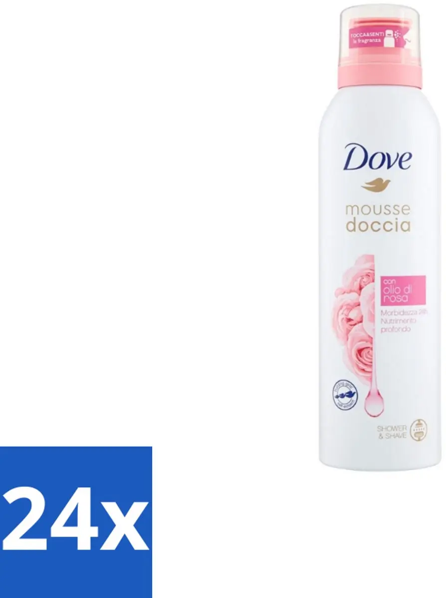 Dove Shower Foam Rose Oil 200ml