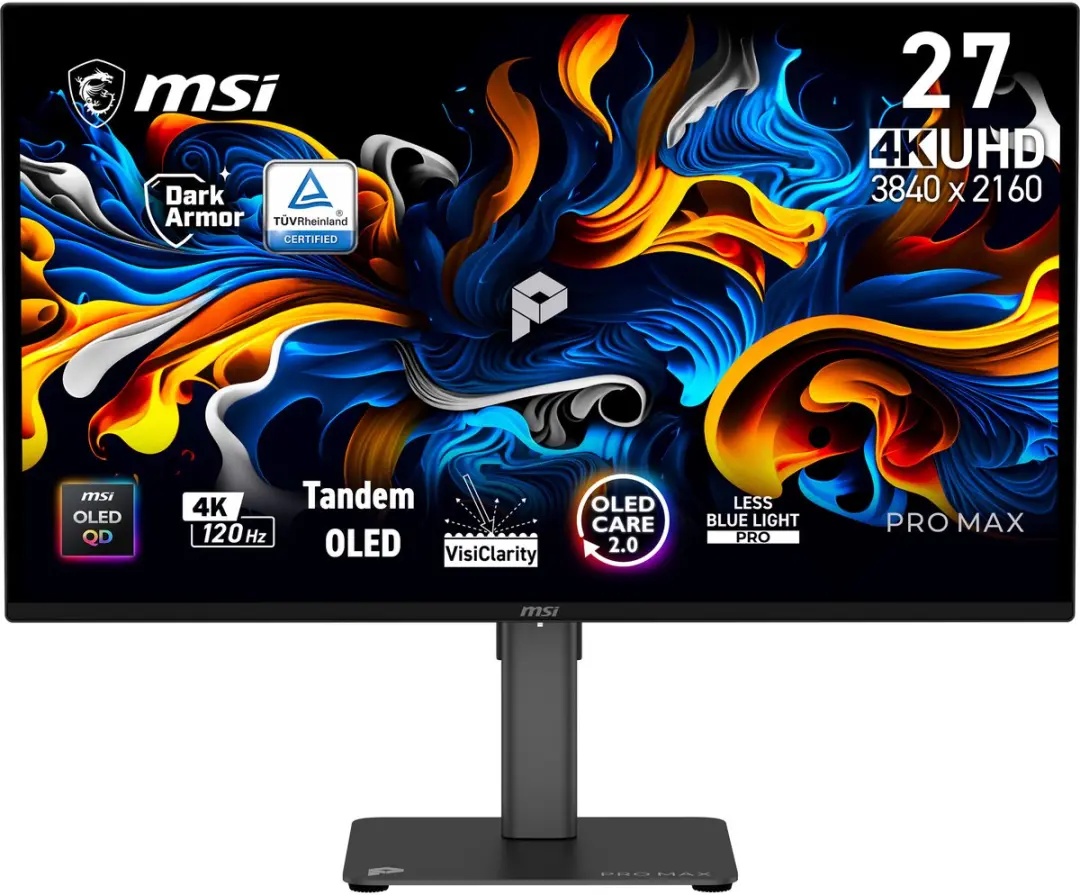 MSI PRO MAX 271UPX12G 4K OLED Monitor 120Hz