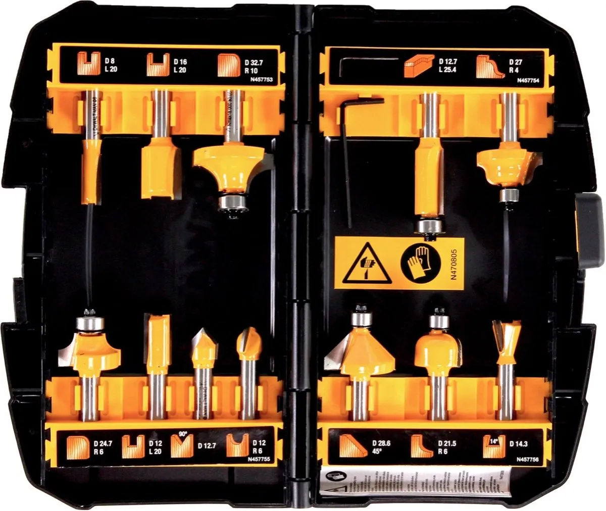 DeWalt DCW 604 P2 Combi-Frees 18V - 55mm - 2x 5,0Ah + Snelader - 12-delig TSTAK