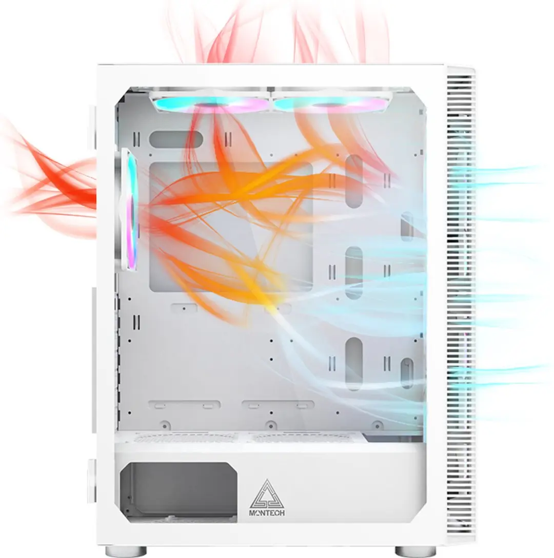 Montech X3 GLASS Midi Tower - Wit