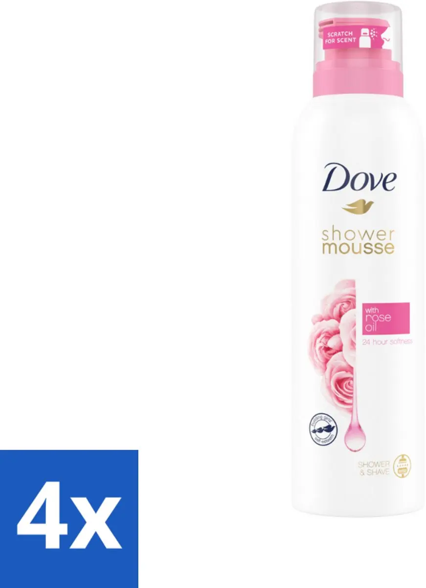 Dove Shower Foam Rose Oil 200ml