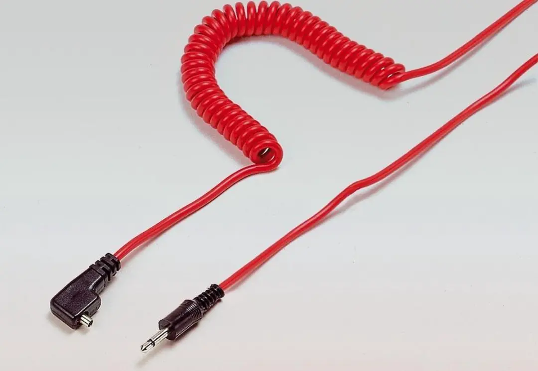 Kaiser Spiraalflitskabel PC-jack 1408 - Zwart