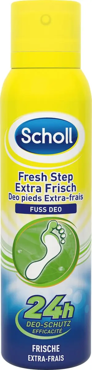 6x Dr. Scholl Foot deodorant 150ml Extra Fresh