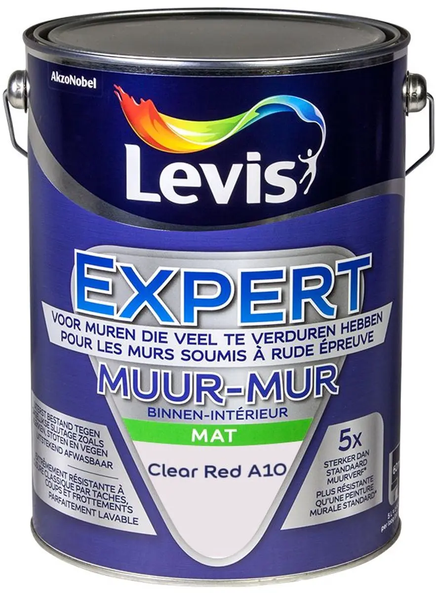 Levi's Expert Muur Binnen Mix Clear Red A10 Mengverf 5L
