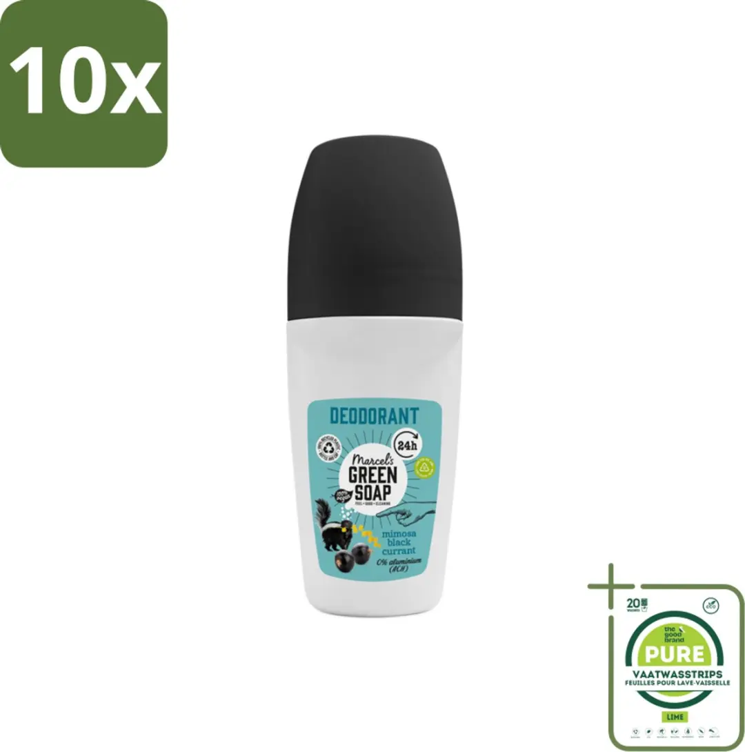 Marcel's Green Soap Deodorant Roller Mimosa & Blackcurrant 50ml
