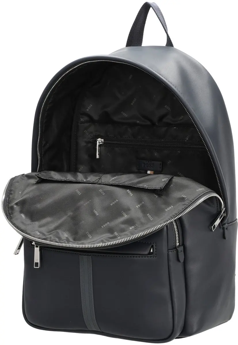 BOSS Ray Backpack Rugzak - 15 inch - 6 Vakken - Dark Blue