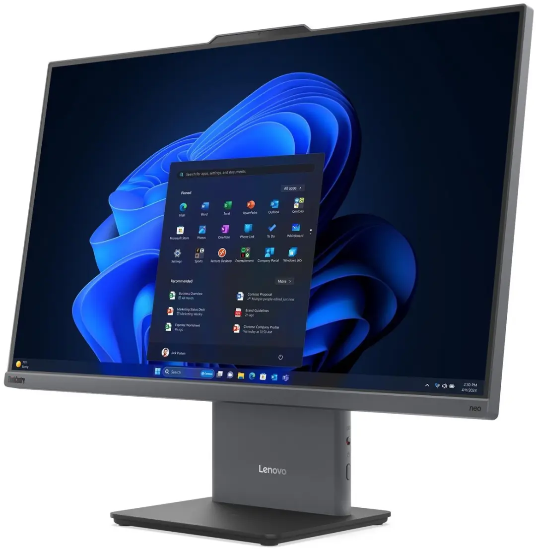 Lenovo ThinkCentre Neo 50a 24 Gen 6 Alles-in-één PC - Intel Core Ultra 7 256V - 16GB/512GB - Grijs