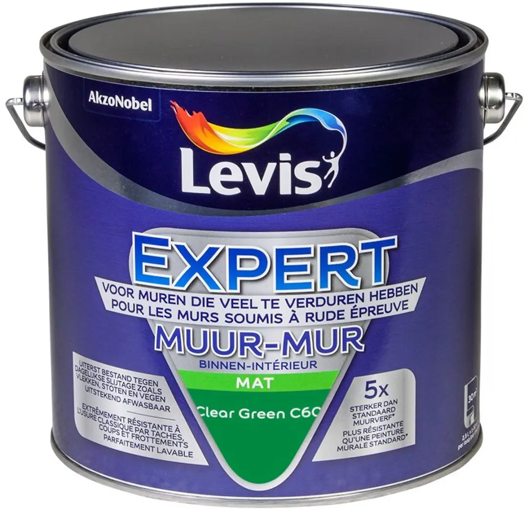 Levi's Expert Muur Binnen Mix Clear Green C60 Mengverf 2,5L