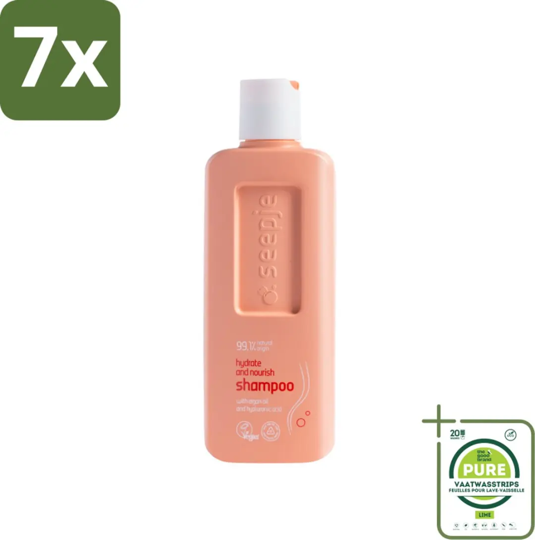 Seepje Hydrate & Nourish Shampoo 300ml - 7 Stuks