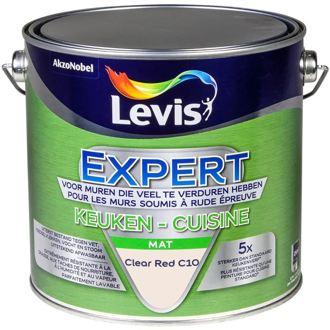 Levi's Expert Keuken Mix Clear Red C10 Mengverf 2,5L