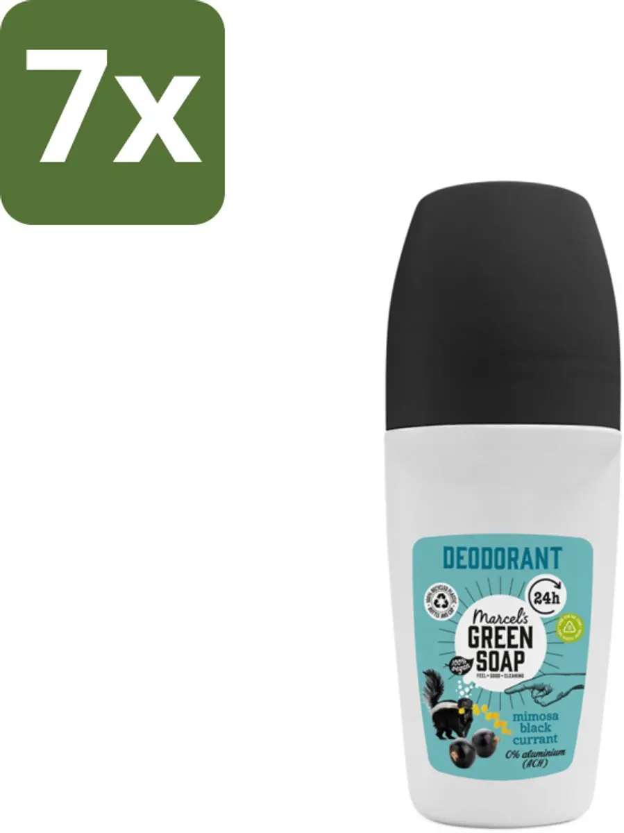 Marcel's Green Soap Deodorant Roller Mimosa & Blackcurrant