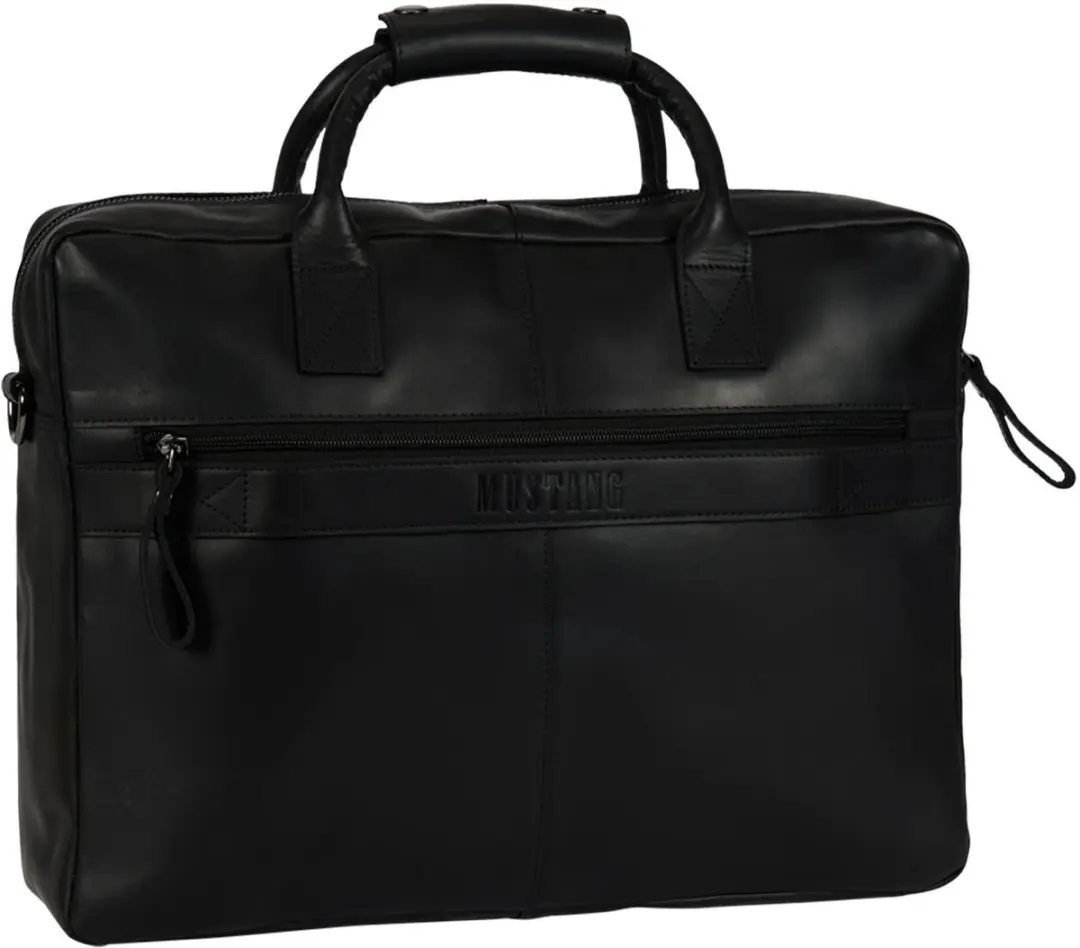 Mustang San Marino Laptoptas 15 Inch - 3 Vakken - Zwart