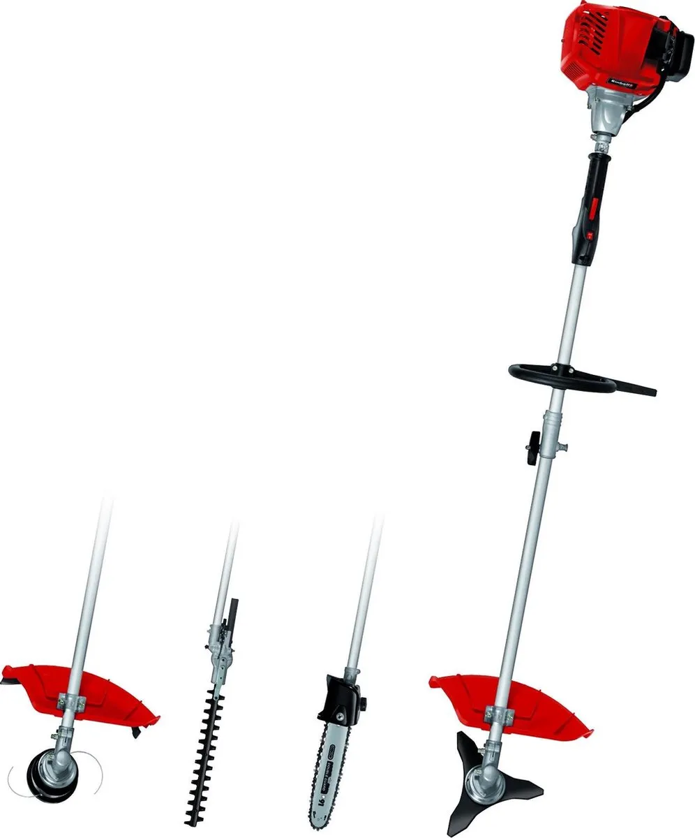 Einhell Benzine Tuin-Multitool GC-MM 52 I AS - 51,7 cm³ - 1,5 kW - 2-takt - Grastimmer, Heggenschaar, Kettingzaag en Bosmaaier in 1