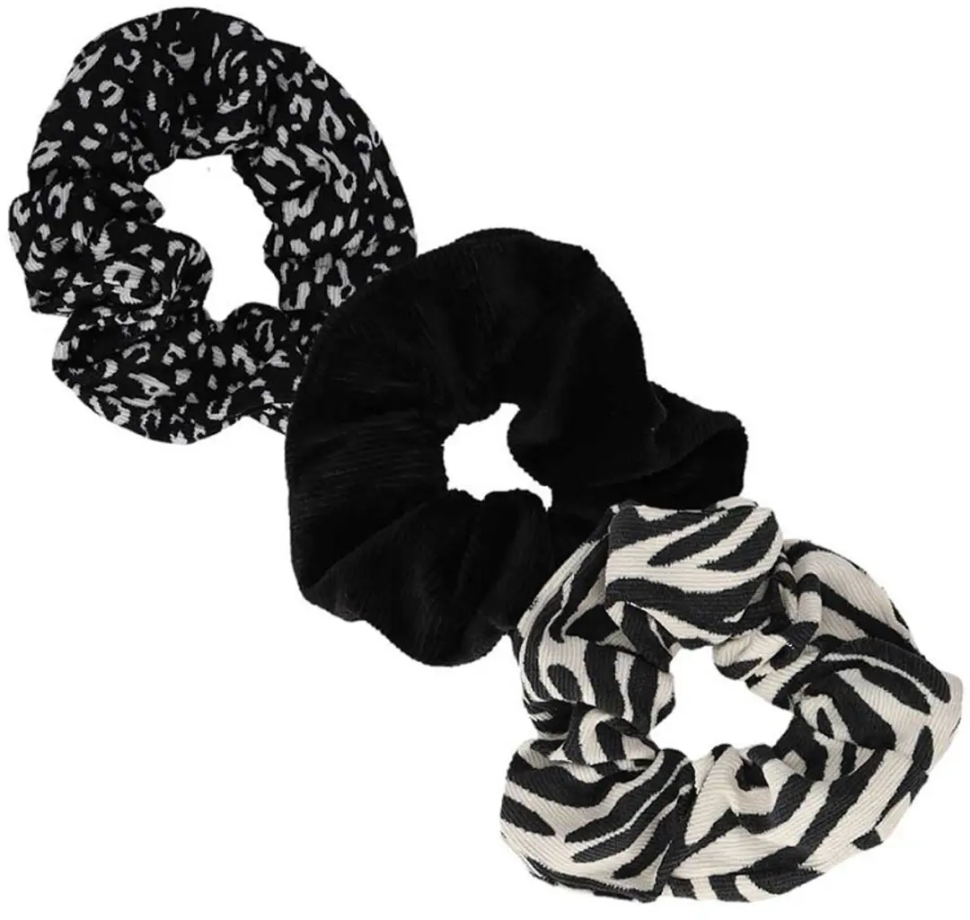 Sarlini Scrunchie Zebraprint - 3 Stuks