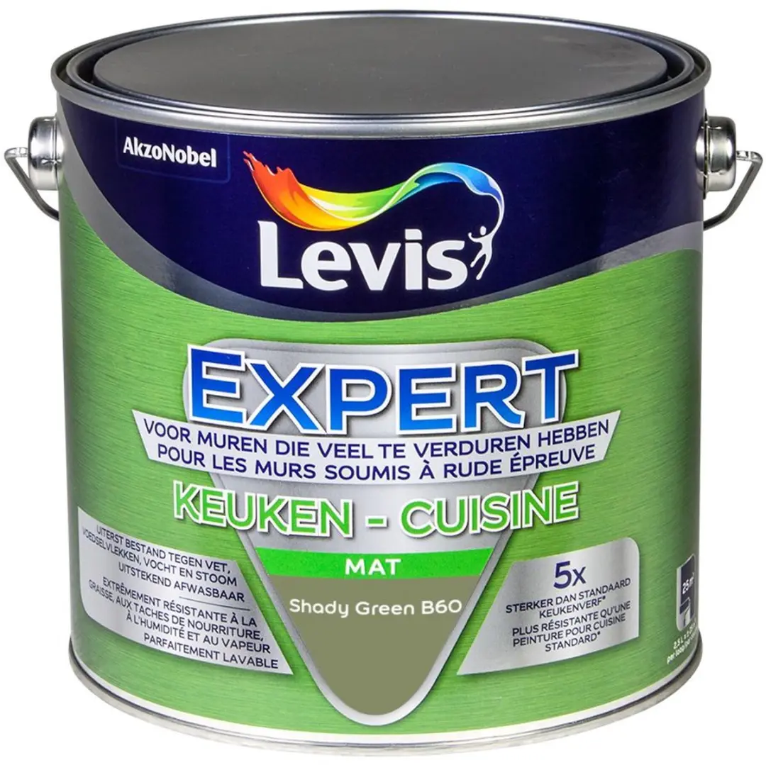 Levi's Expert Keuken Mix Shady Green B60 Mengverf 2,5L