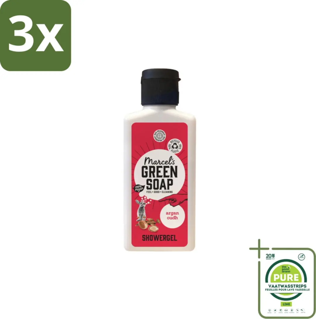 Marcel's Green Soap Douchegel Argan & Oudh Mini 100ml