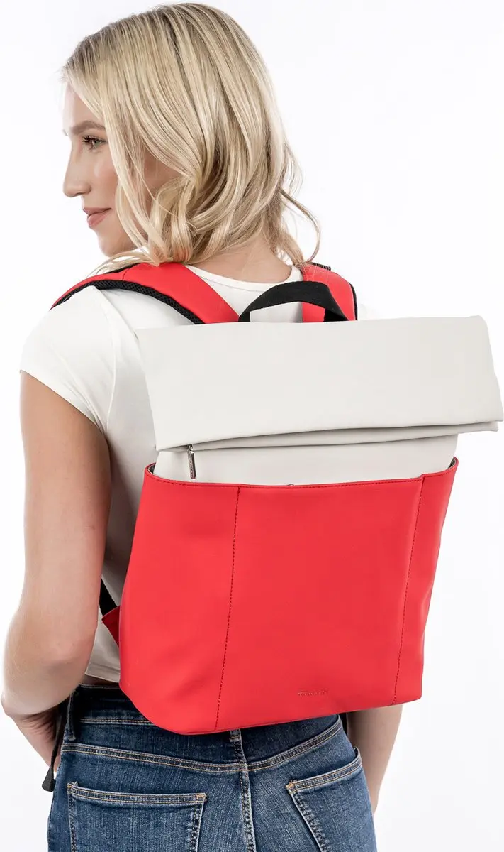 Tamaris Alice Backpack Rugzak - 10 inch Laptopvak - 6 Vakken - Red