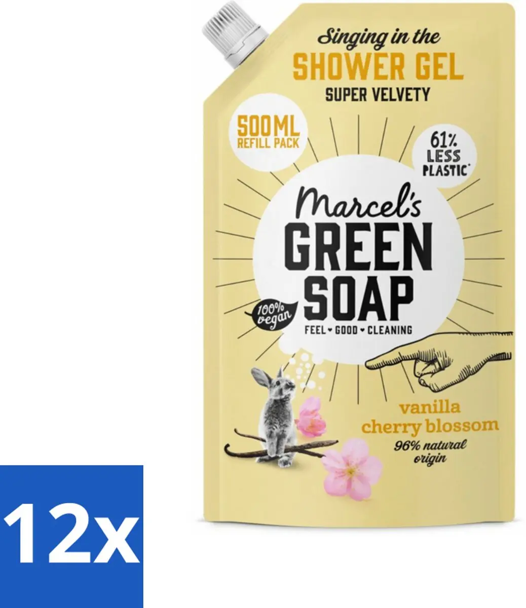 Marcel's Green Soap Navulling Vanille & Kersenbloesem 500ml