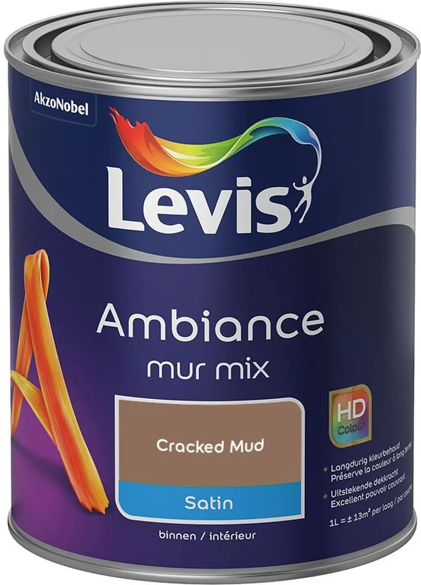 Levi's Ambiance Mur Satin Mix Cracked Mud Mengverf 1L