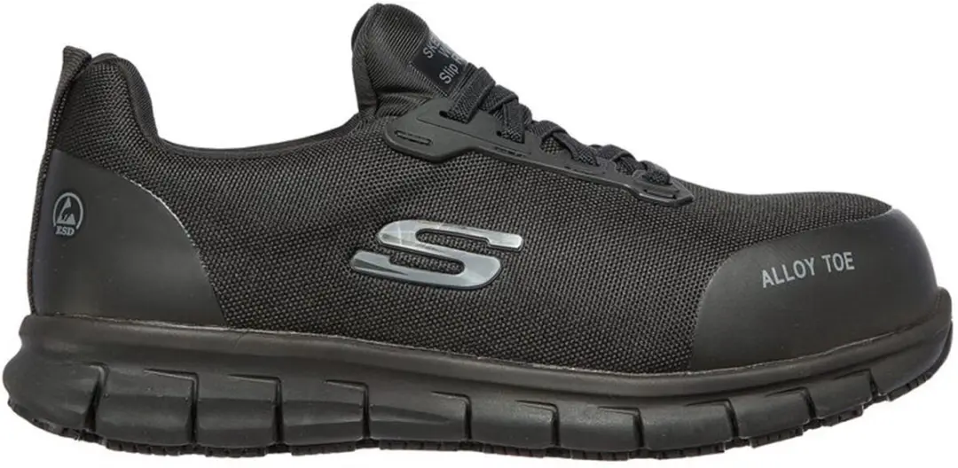 Skechers Dames Work SURE TRACK Jixie Alloy Toe Werkschoenen 108041EC - Zwart