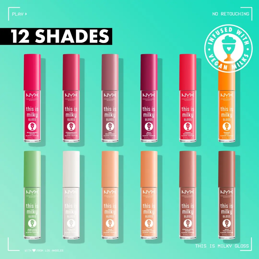 NYX This Is Milky Gloss Lipgloss Malt Shake - 4ml