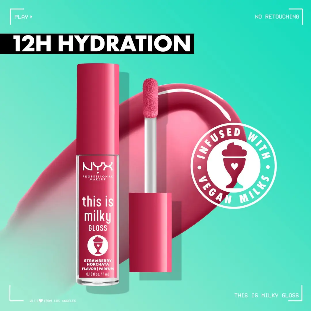 NYX This Is Milky Gloss Lipgloss Malt Shake - 4ml