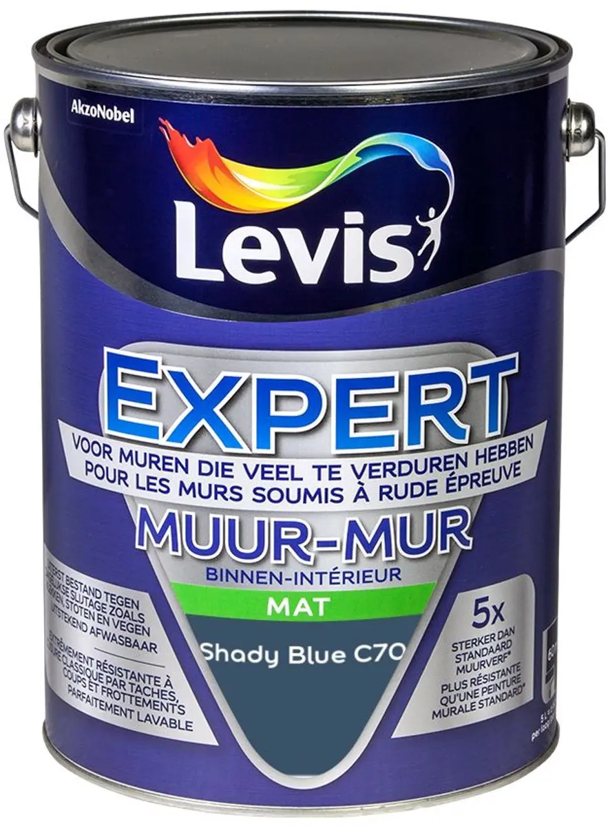 Levi's Expert Muur Binnen Mix Shady Blue C70 Mengverf 5L